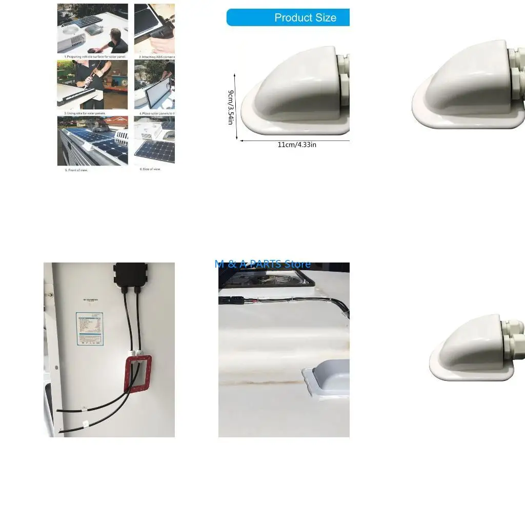 U1JF Solar Power Supplies 2 Holes Roof Cable Entry Gland Plastic Junction Box