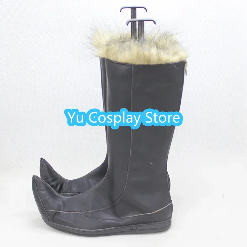 Kristoff PU couro Cosplay sapatos, Botas de Halloween, Adereços Custom Made