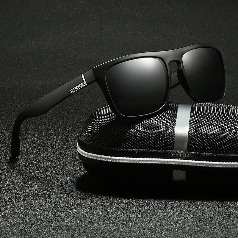 Gafas de sol polarizadas para hombre y mujer, lentes deportivas cuadradas Vintage de diseñador de marca de lujo, gafas de moda para conducir y pescar, UV400