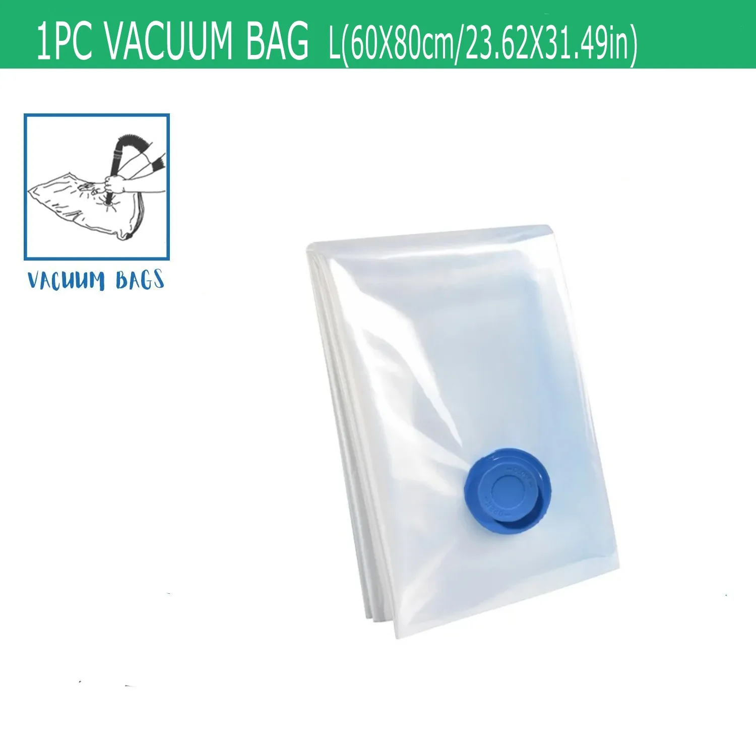 5-pack vacuümopbergzakken, ruimtebesparende zakken compressie voor dekbedden en dekens, sealer kleding reisverpakking organisator