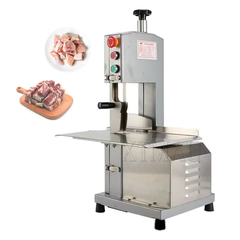 

Commercial SW-130 Vertical Butcher Supplies Automatic Goat Meat Bone Cutter Cutting Machine Bone Saw Seafood Pork Steak Cutter