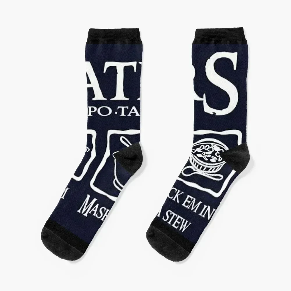 Taters Potatoes Socks bright garter cotton Socks For Men Women's