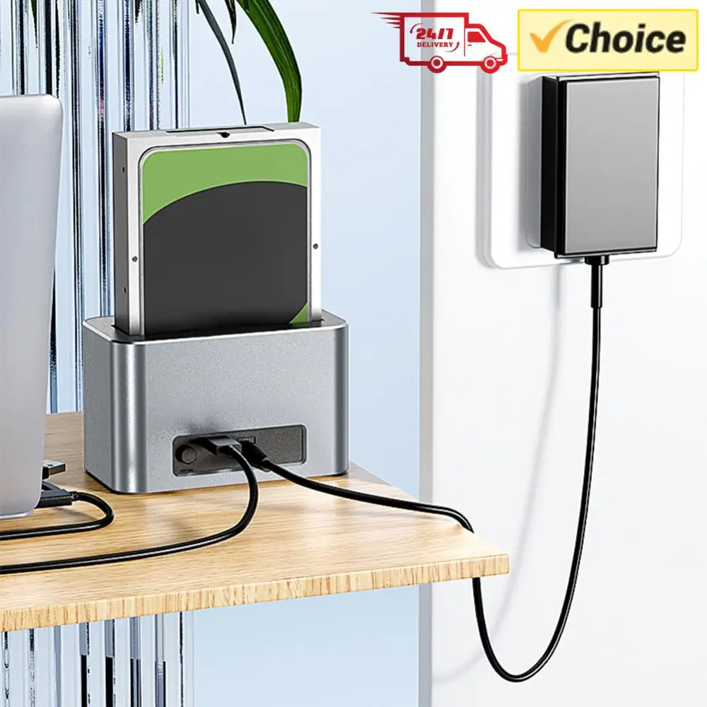 

Hard Drive Dock USB3.0 To SATA External Hard Drive Docking Station SAS To USB 3.0 Adapter for 2.5 & 3.5 Inch SATA/SAS HDD SSD