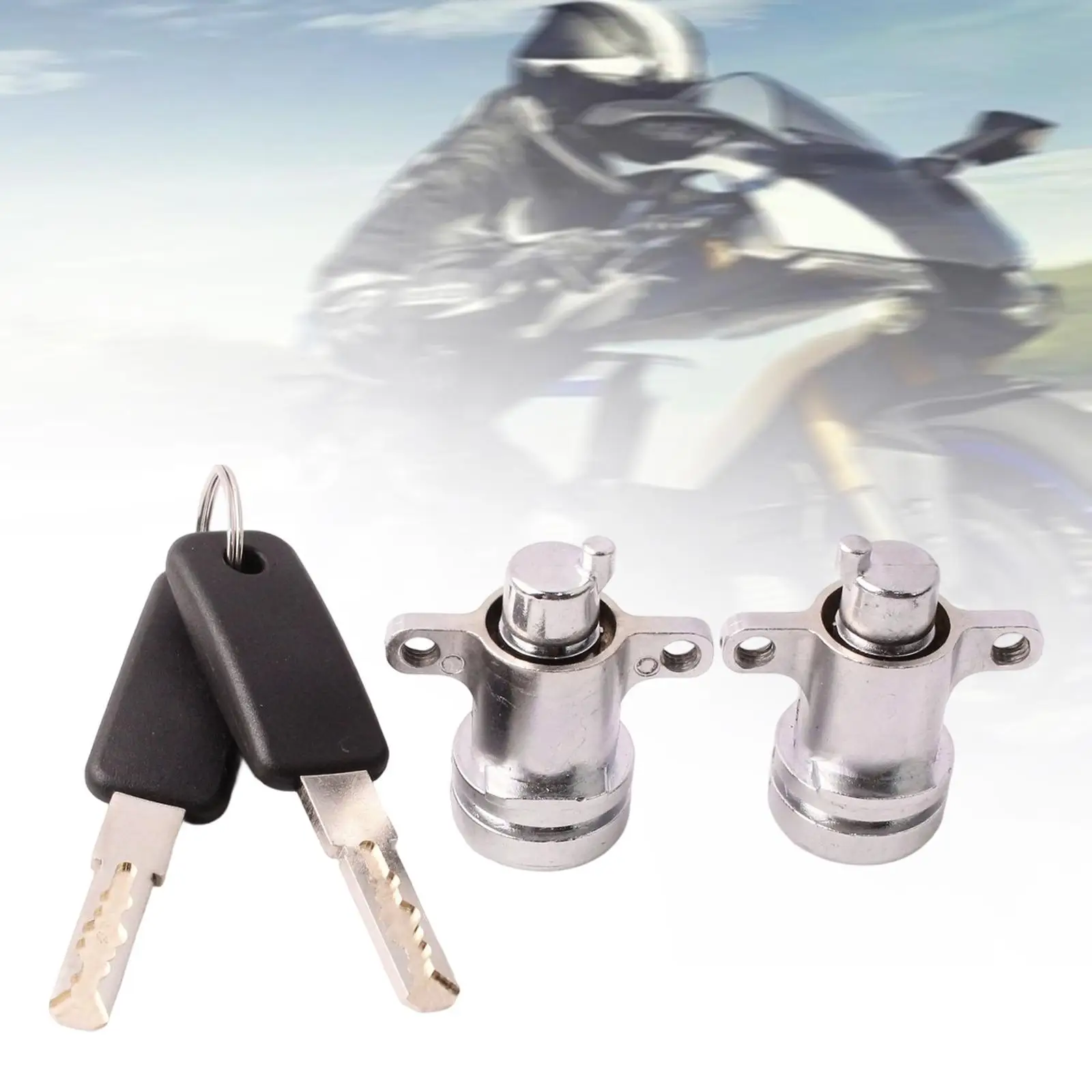 

Generic Motorcycle Saddlebag Locks Sturdy DIY Modification Heavy Duty 2 Keys