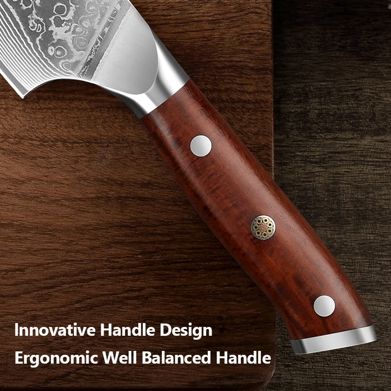 8" Japanese Damascus Chef Knife Set 5