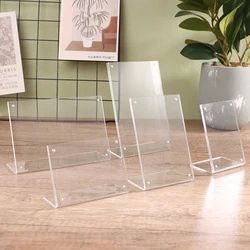 Magnetic Album Postcard Souvenir Display Stand Acrylic Desktop Display Frame Table Card Sign Collection Photo Protection Holder