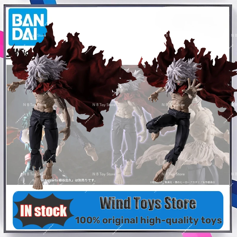 En Stock, Figuras de Acción Originales Bandai S.H.Figuarts Shf Tomura Shigaraki, Colección de Anime de Villanos de My Hero Academia, Juguetes Modelo