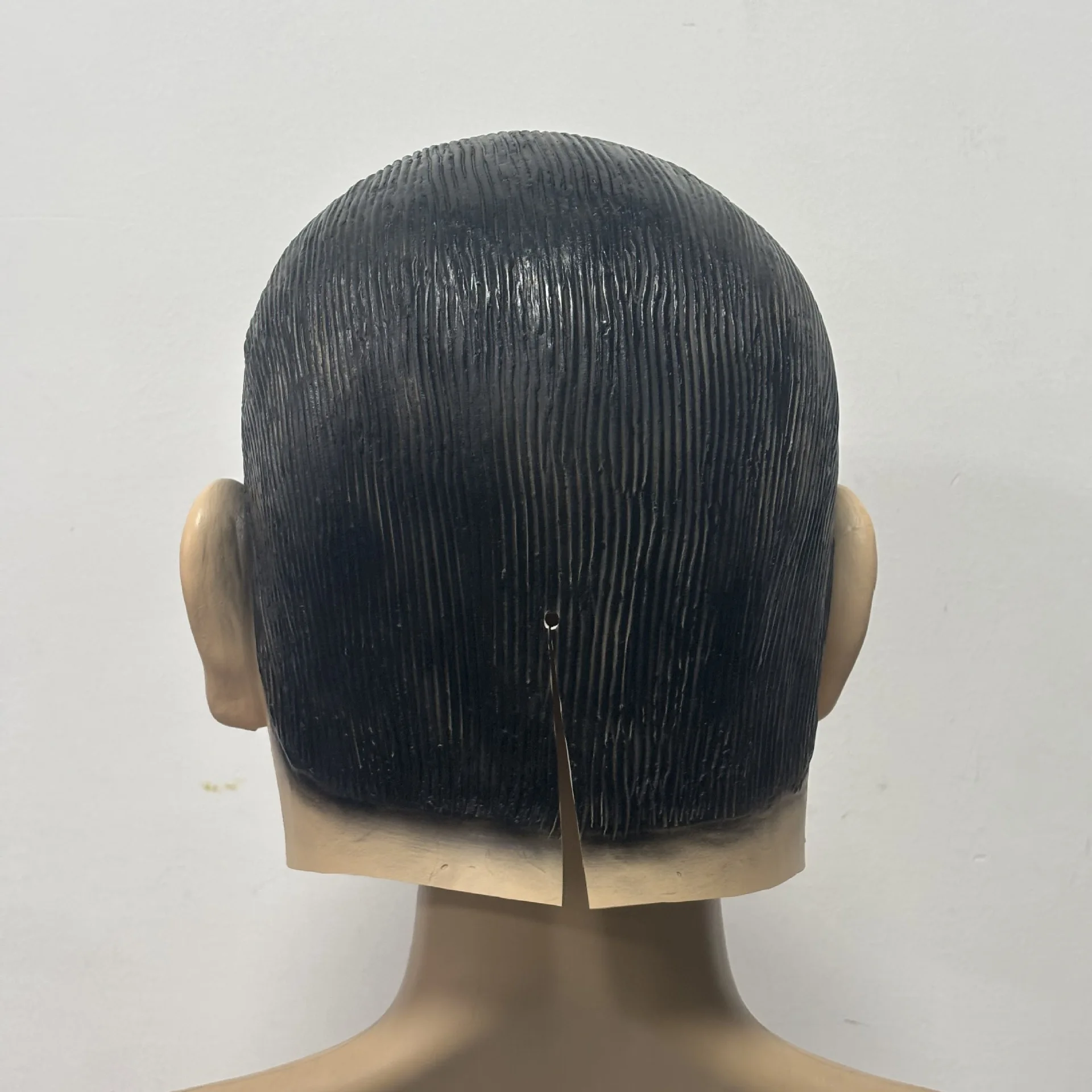 Realistische Latex-Menschenkopfmaske für Männer, Partykostüm, Halloween-Cosplay – Detail 4