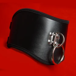 Leather Posture BDSM Collar Sexual,Sex Toys for Couples,Choker Bondage Restraints,Adult Games,Role Play,Submissive,Role-playing