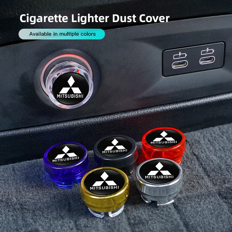 Tampa de Poeira para Isqueiro de Carro, Protetor de Porta de Energia para Mitsubishi Lancer Ralliart ASX Mirage Pajero Xpander Attrage