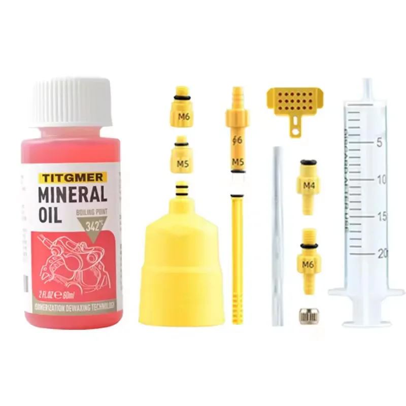 AliExpress NONE 1/2/3 Pcs 60Ml Bicycle Brake Fluid Mineral Oil System Fluid Cycling Mountain Bikes for Bike Accessorie Oil Injector