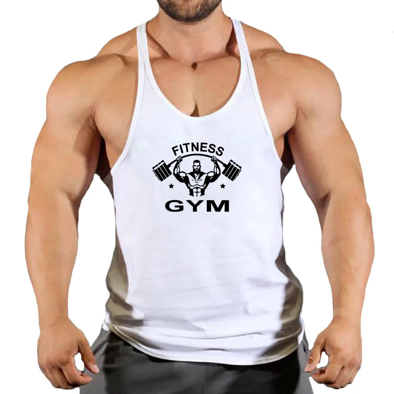 New Arrivals Bodybuilding stringer tank top Gym sleeveless shirt men Fitness Vest Singlet sportswear workout tanktop