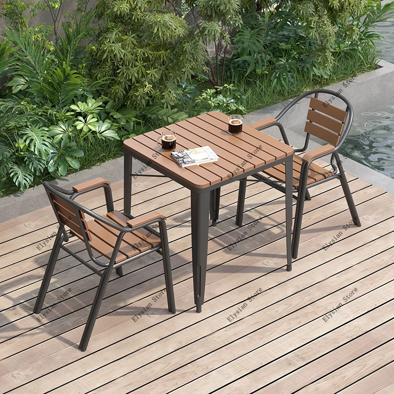 Juego De mesa De centro redonda De madera, minitaburete De té, silla De madera maciza, Conjunto De Muebles nórdicos De diseñador para Pub