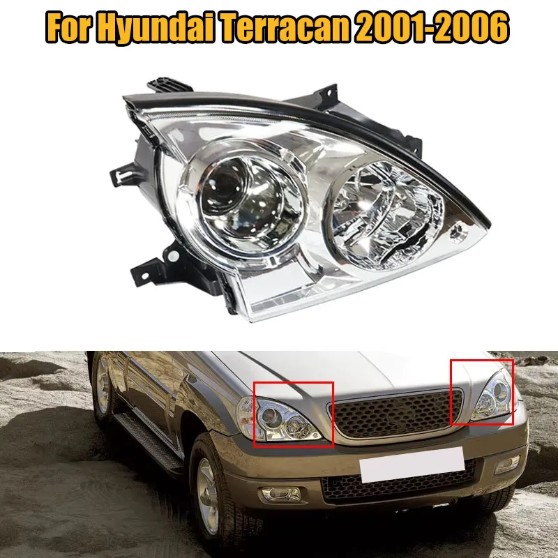 

Left Right Car Front Bumper Headlight Headlamp Driving Lights For Hyundai Terracan 2001 2002 2003 2004 2005 2006 Car Accessories