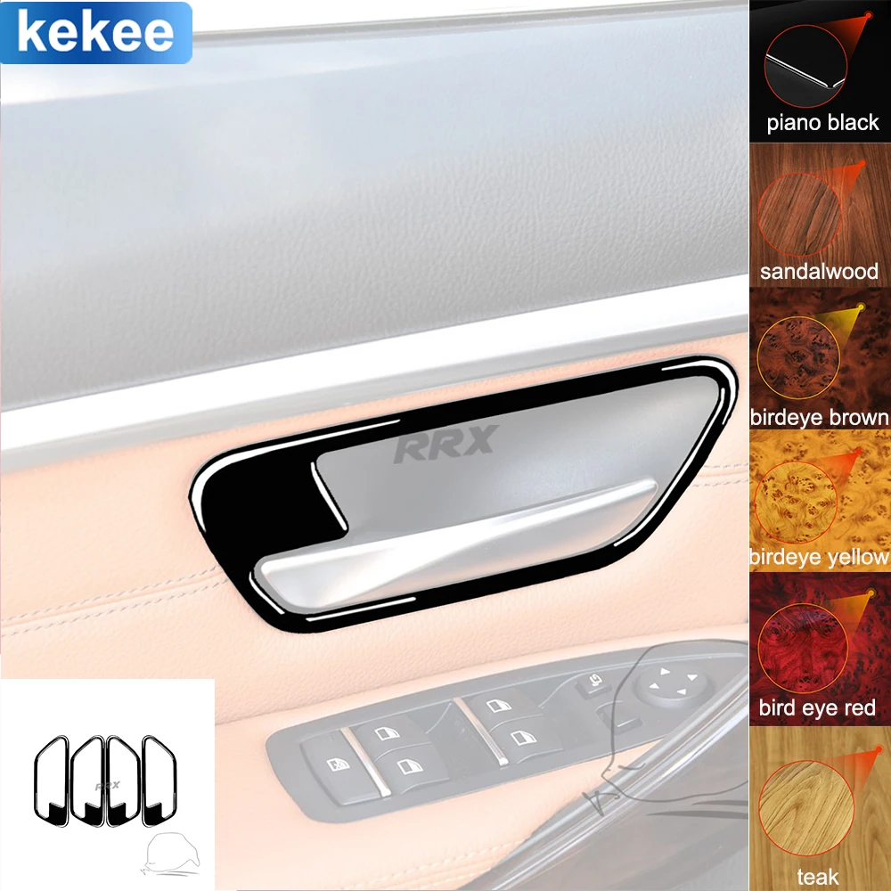 

For BMW 3 Series F30 F34 2013 2014 2015 2016 Door Handle Bowl Trim Frame Cover Soft Piano Black Sticker Car Interior Accessories