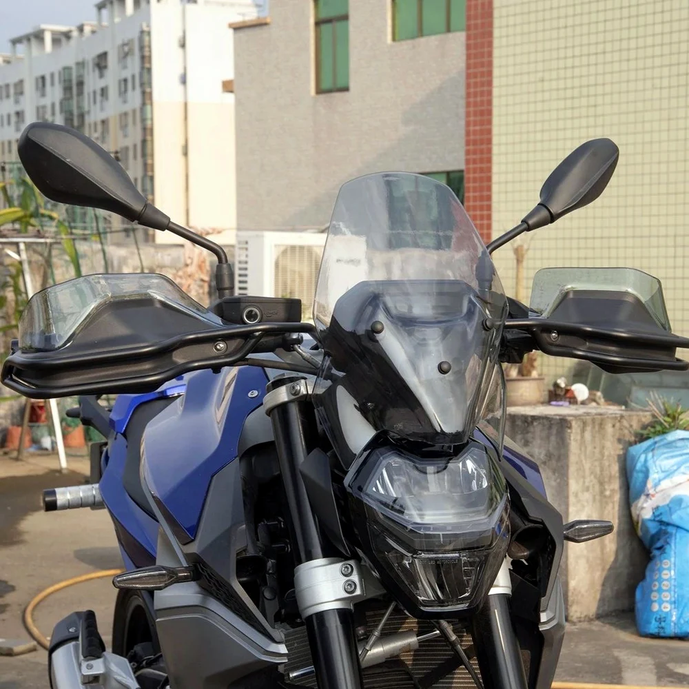 

competitive windshield For BMW F900R 2020-2024 with raised front windshield deflector cover and fixed wing windshield bracket
