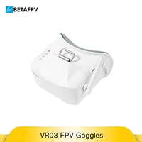 BETAFPV VR03 All-in-One FPV Goggles, 5.8GHz 48CH Analog Receiver with DVR, 800*480 Display, Wide Voltage Input 7-24V