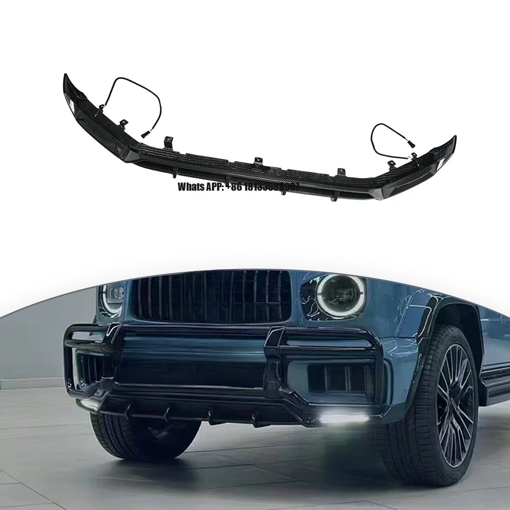 

2025 G Class W465 G63 Front Lip TOP Style Front Diffuser Bumper Lip Anterior Lip Dry Carbon Exterior Auto Parts