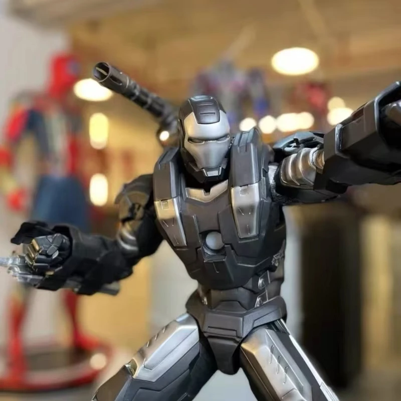 

Large Size War Machine Full Body Iron Man Resin Action Figure Glowing Marvel Desktop Decoration Ornament Halloween Gift For Fans