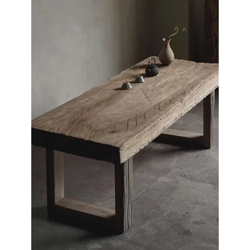 

Solid wood desk household rely on long strip tea table study table writing work