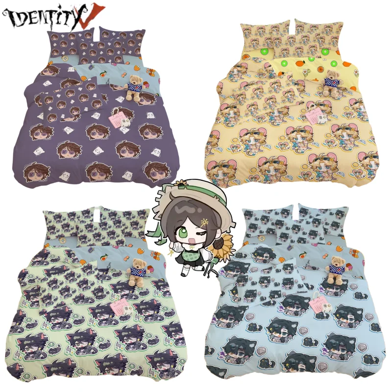 

Identity V Gardener Emma Woods Prisoner Luca Balsa Game Periphery Cartoon Cute Q Edition Print Bedroom Dorm Bedding Set Gift