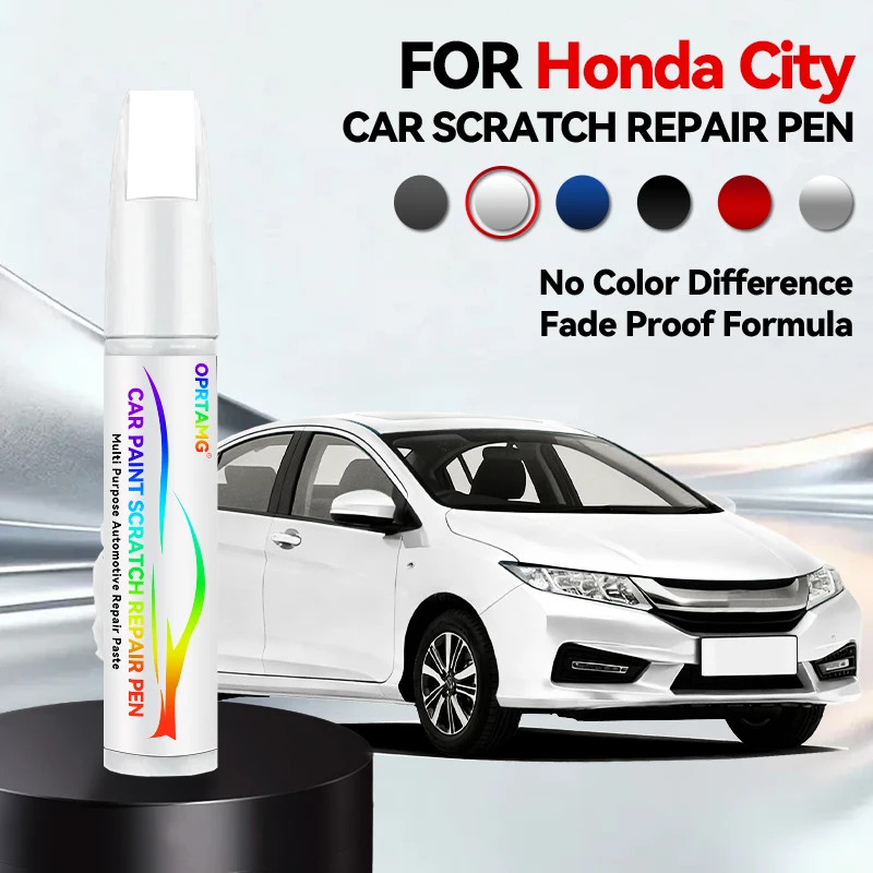 Caneta de Reparo de Pintura Automotiva para Honda City, Removedor de Arranhões DIY, Acessórios Automotivos, Preto B92P, Azul B593M, Vermelho R513, Branco NH578, Roxo