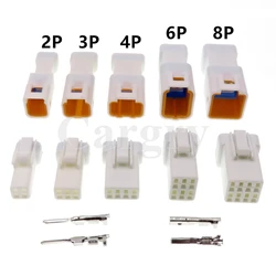 1 Set 2/3/4/6/8P JST02R-JWPF-VSLE AC Assembly Automobile Waterproof Connectors JST Series Male Female Docking Sockets Butt Plugs