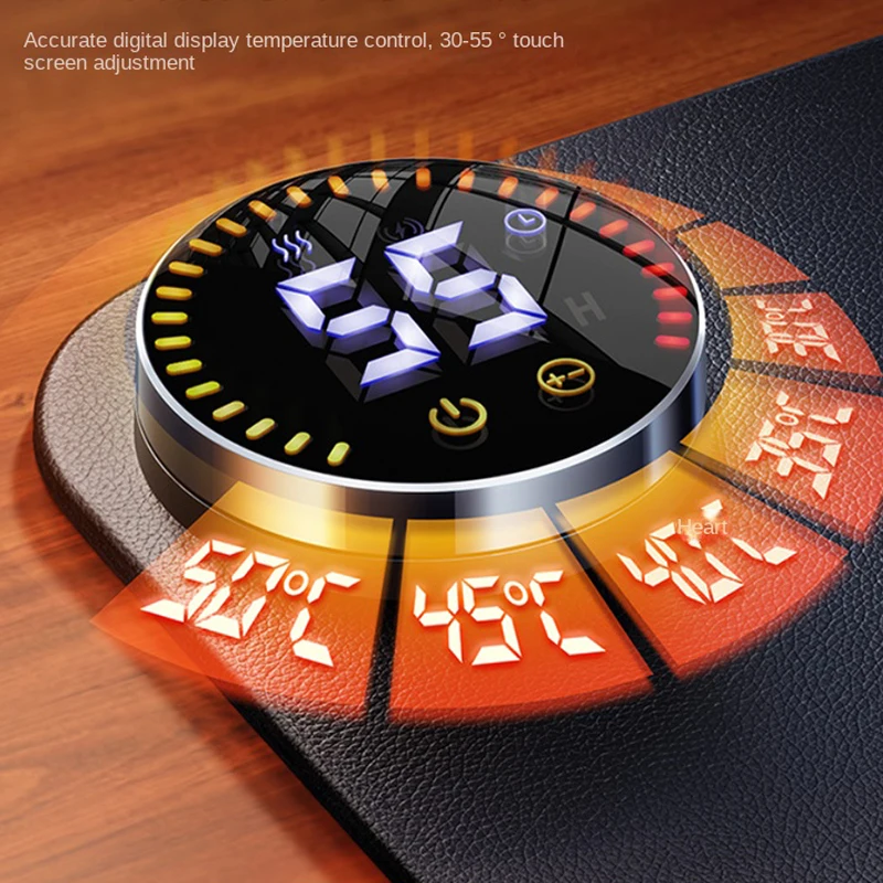 Tappetino per mouse riscaldante tappetino per scrivania riscaldante per ufficio computer desktop oversize scrittura elettrica mani calde in inverno