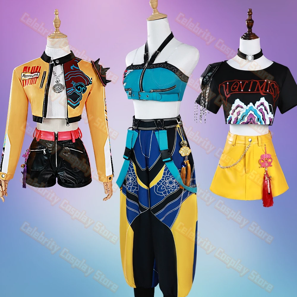 

Anime K-Pop Mira Demon Hunters Cosplay Zoey Rumi Costume Wig New Movie