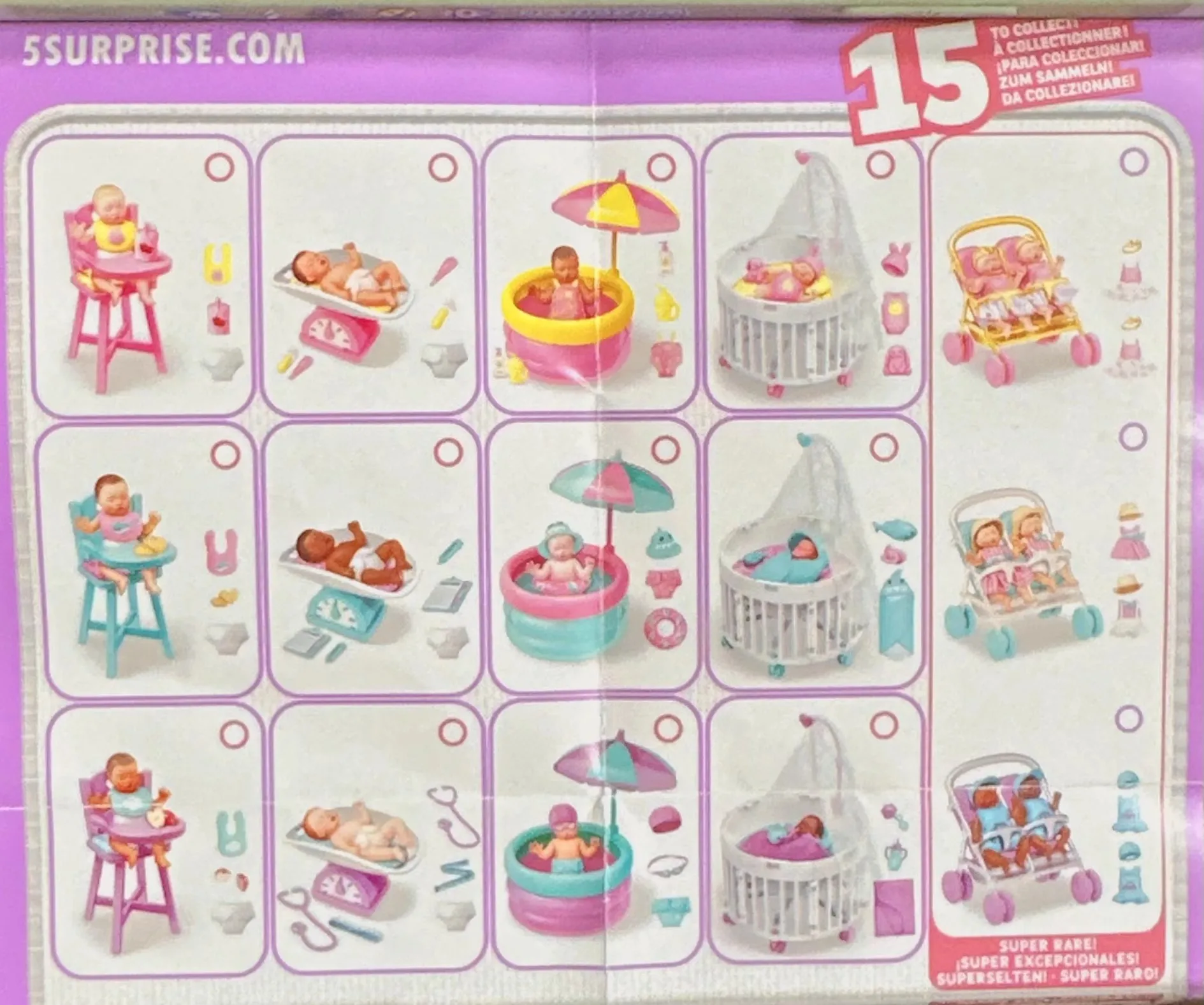 Genuine Zuru My Mini Baby Toy 5 Surpris Ball Ver1 Action Figures My Mini Baby Ver.2 Miniverse Anime Fiugres Decor Birthday Gift