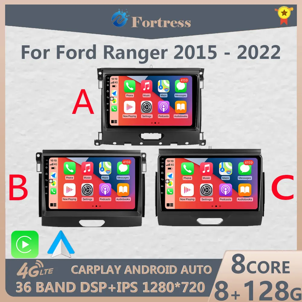 Car Radio For Ford Ranger P703 2015 - 2022 Multimedia Video Player Navigation GPS Carplay Android 13 No 2din dvd GPS