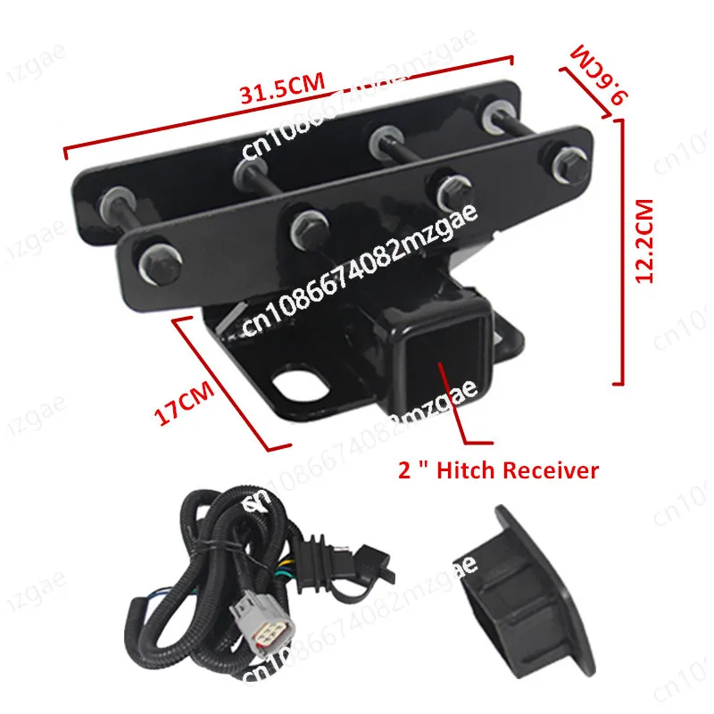 ALWAYSME Towing Trailer Hitch for Jeep Wrangler JK 4 Door & 2 Door Unlimited