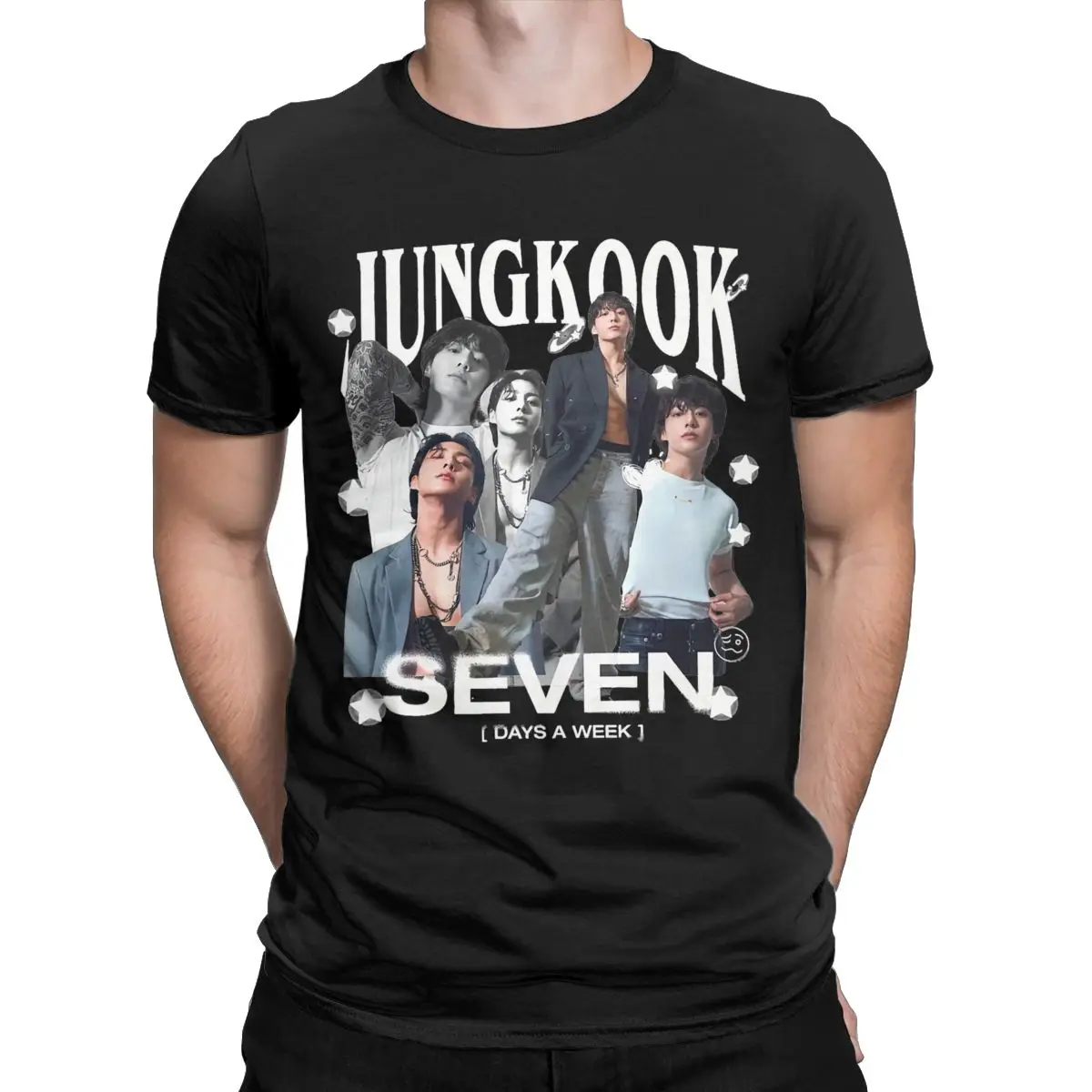 Korea J-Jungkooks Seven Solo T Shirt Merchandise Men Women's Cotton Vintage Tee Shirt Short Sleeve Tops Graphic Printing