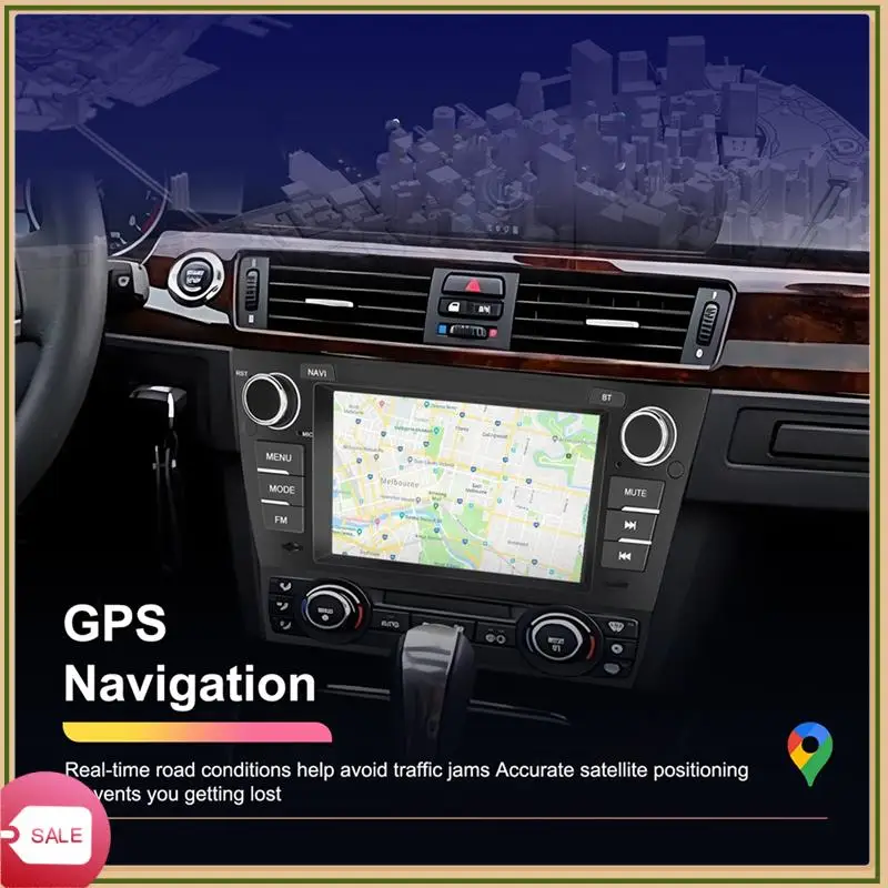 

Unique Car Radio For BMW 3 Series E90, 2 Din 7Inch Android 13 2G&64G Carplay Android Auto Bluetooth GPS FM Multimedia Player
