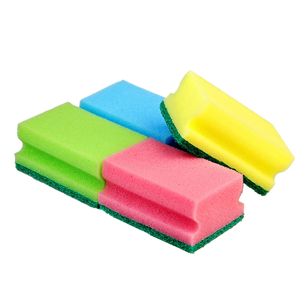 10pcs I-shaped Multi-Use Cleaning Sponges Non-Scratch Eraser Sponge Scrubbing Dish Sponges Use for Kitchens Bathroom Car(Random