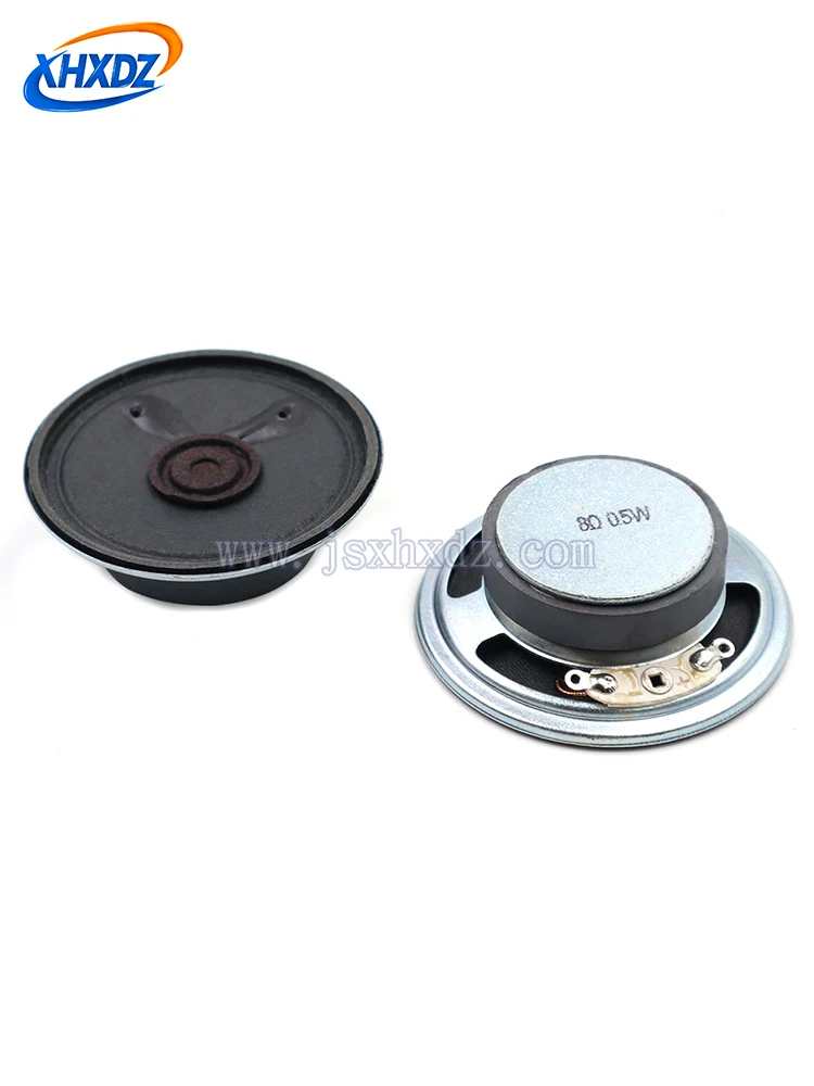 

45/50/57MM Iron Shell Outer Magnetic Paper Cone Speaker 8 Ohm 0.5W 1W Telephone Intercom Speaker