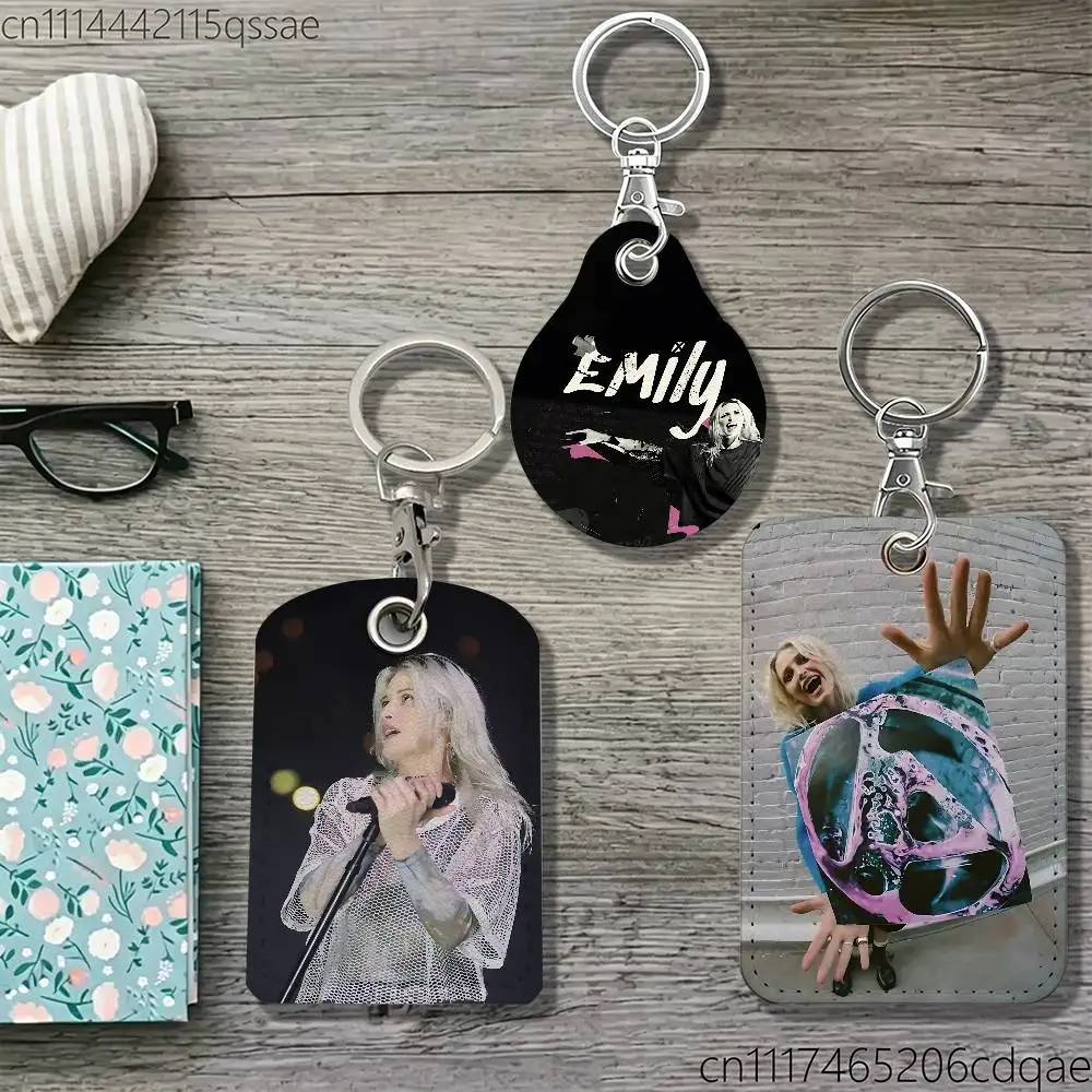 From E-Emily A-Armstrong Zero Card Keychain Fashion Pendant Bag ID Door Card Case Bus Card Cute Adult