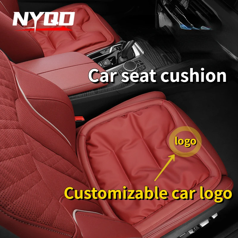 Luxury Car Seat Cushion Anti Fouling Leather Memory Cotton Comfort Winter Front Seat Back Row One-piece Cushion Auto Supplies