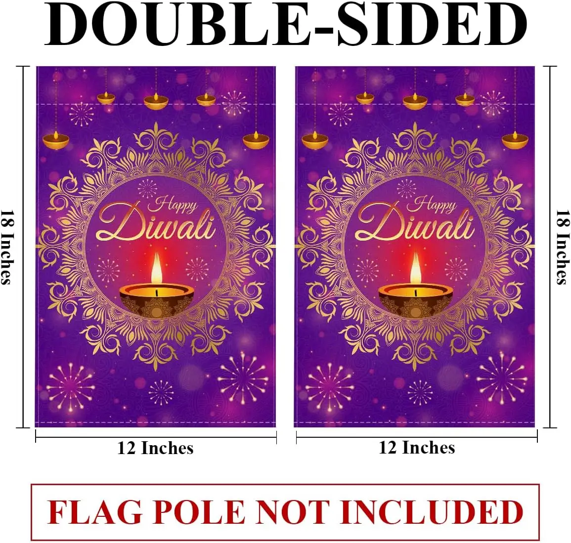 Happy Diwali Ggarden Flags 12