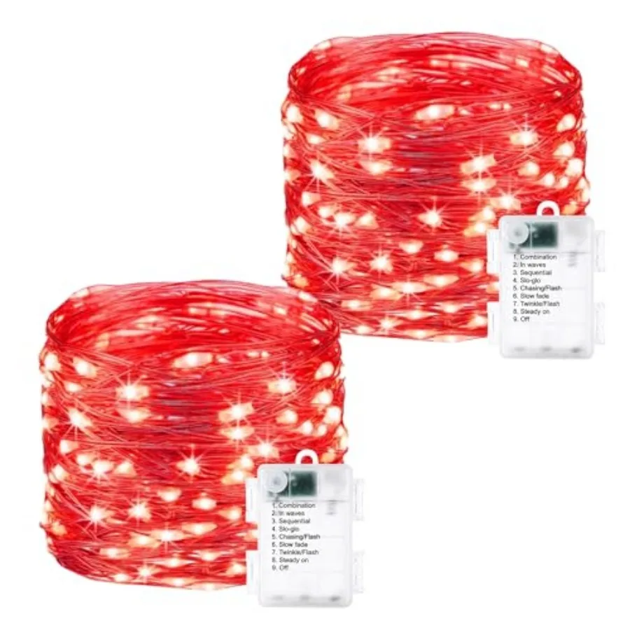 

Fairy Lights Battery Operated - 16.ft 50 LED Starry Fairy Lights, 8 Modes Waterproof with Timer for Indoor Outdoor Bedroom Part