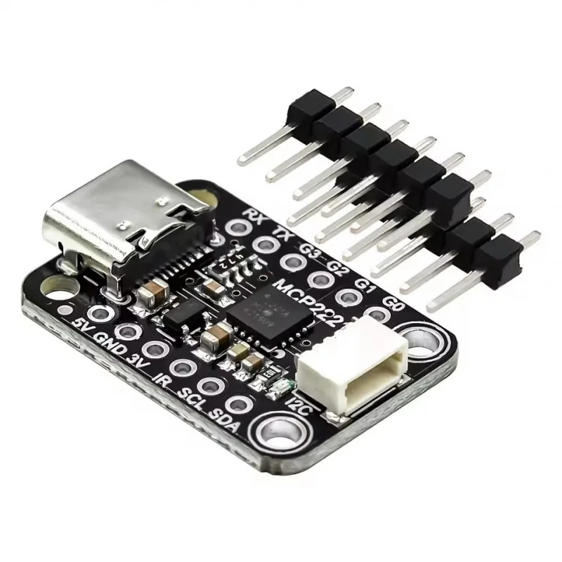 

MCP2221A USB GPIO I2C UART ADC Converter Module STEMMA QT Qwiic