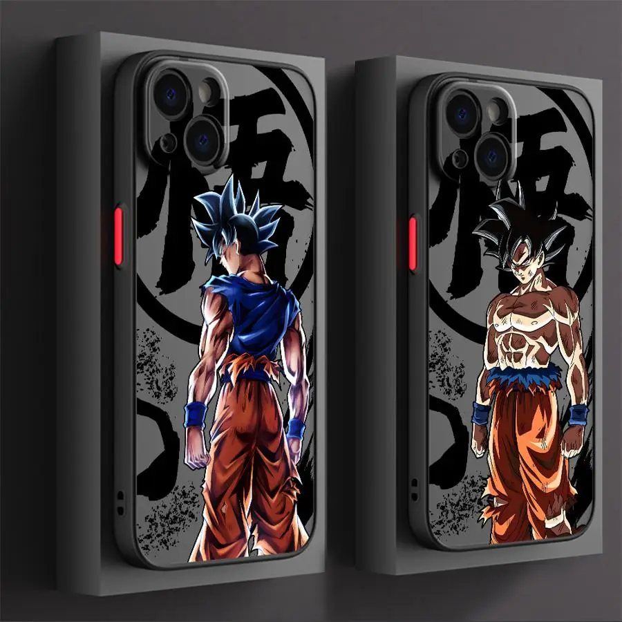 Phone Case For iPhone 17e 17 16 15 14 13 12 11 Mini Pro Air  Max X XR XSMax  Plus Matte Clear Cover D-Dragon Ball Saiyan Goku