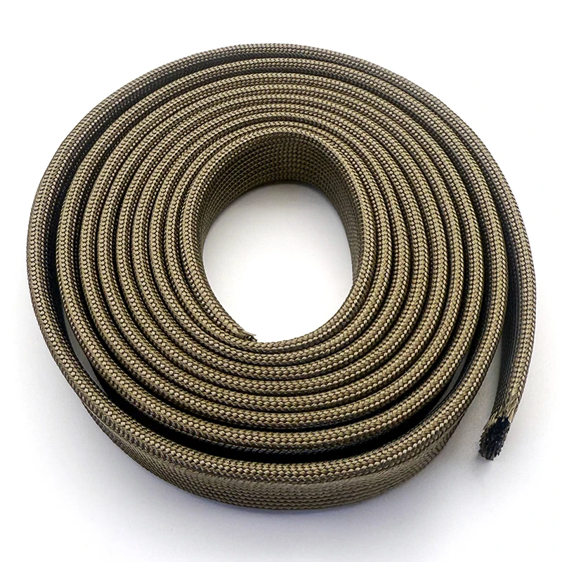 Basalt Fiber Car Heat Shield Sleeve 800/1000Deg.C Fiberglass Tube Heat Resistant Spark Plug Wire Protector Truck Motorcycle