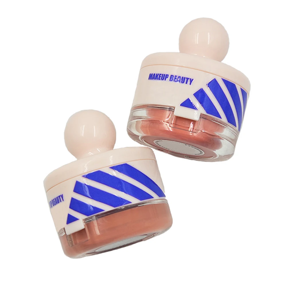 Private Label Blush Powder Custom Logo Blusher in A Jar with Powder Puff Contour Natural Matte Pigment Bulk Face Makeup Vegan