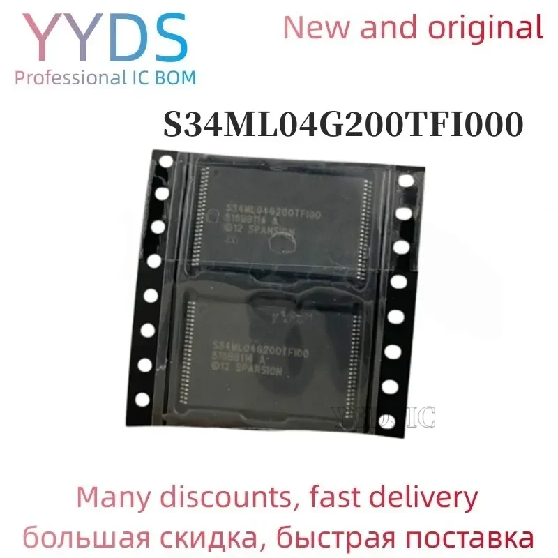 

100% новый оригинальный S34ML04G200TFI000 TSOP48 S34ML04G200TFI00 S34ML04G200