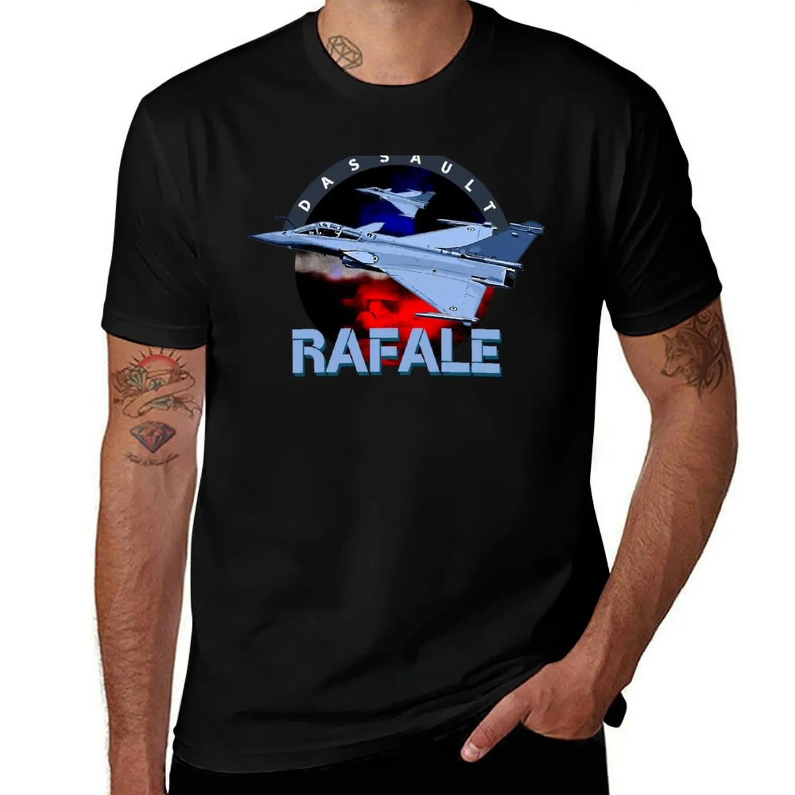 Dassault Rafale French Fighterjet Aircraft T-Shirt Large Size Breathable Tee T-Shirt