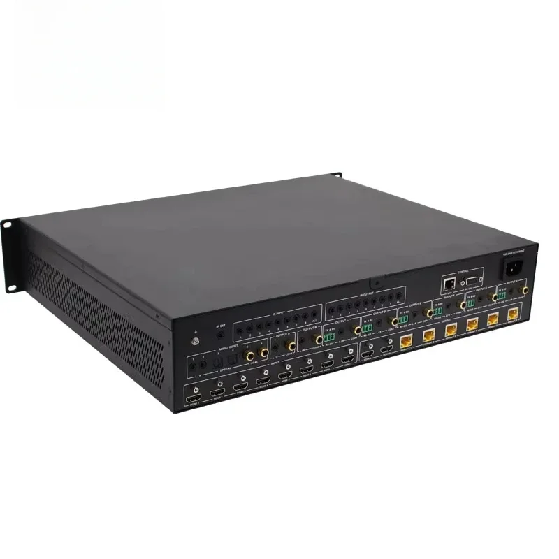 6x6 18Gbps 4k@60Hz YUV 4:4:4  Matrix Over HDBaseT Matrix with Audio Matrixing