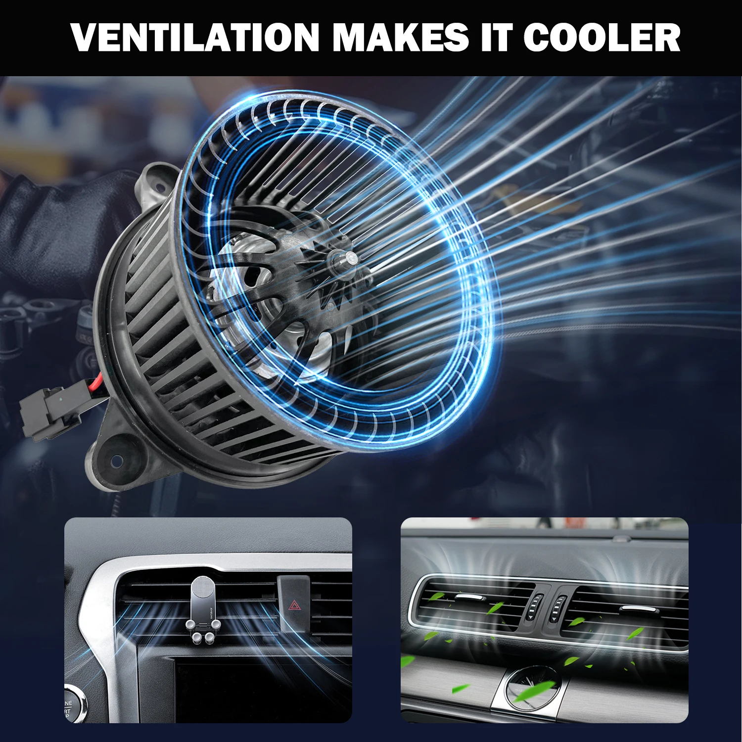 Treeligo تكييف الهواء A/C مروحة محرك منفاخ الحرارة Prats لدودج داكوتا 2005-2010 لميتسوبيشي رايدر ل رام داكوتا 11