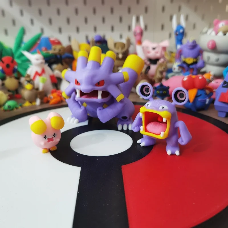 Anime Pokemon Whismur Loudred Exploud Figur Proportion World 1:20 Diy 3D Druck Charakter Desktop Dekoration Modell Spielzeug Geschenk