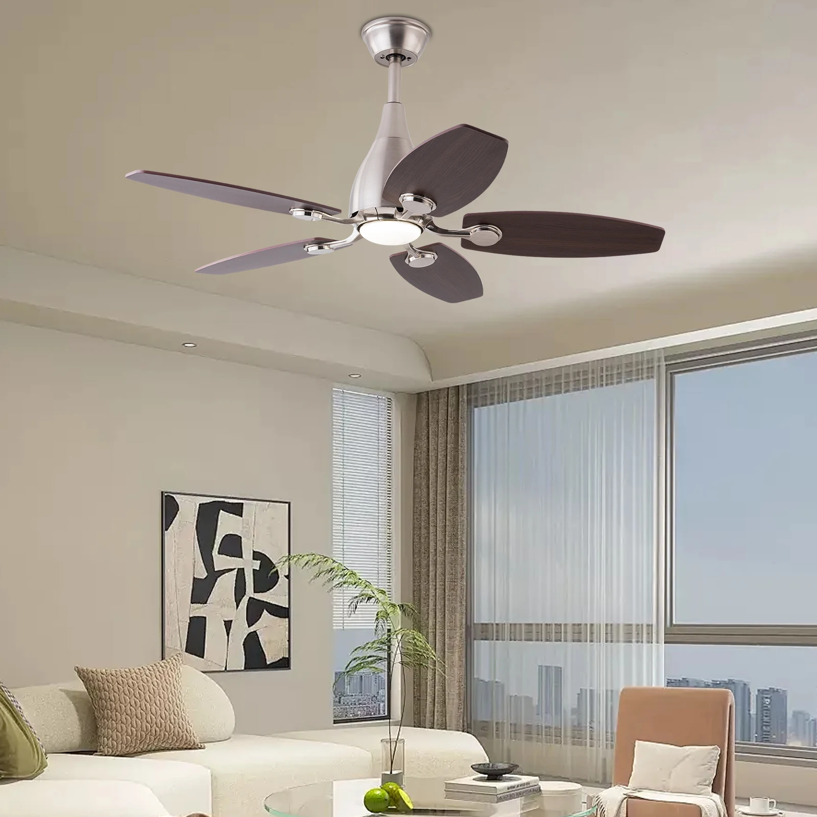3-Color Adjustable Ceiling Fan Light Kit with LED And Remote Control for Home Lighting